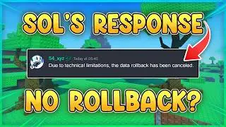 Sol's RNG OFFICIALLY Responds to the ROLLBACK Drama...
