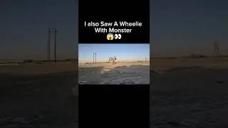 Mini Wheelie 😱 #shorts #trending #cycling #alone #practice #wheelie #stunt #shorts #monster