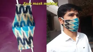 (Very easy) How to make Face Mask sewing tutorial at home/ New pattern face mask only 5 minutes DIY