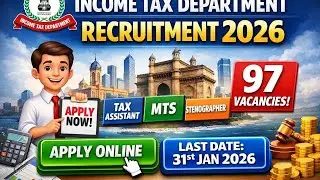Income tax vacancy 2026 / incometax recruitment 2026 / incometax 10th pass govt job / income tax