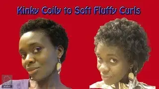 How to | Soft Fluffy Curls on Kinky Coily Natural Hair | AfroShe&reg;