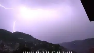 Massive Lightning Strike in Himachal Pradesh Caught on Camera | Real Footage | Extreme Weather 2025