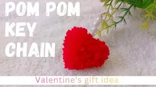 Easy pom pom key chain diy /woolen handmade keychain tutorial  #youtube #viral /Handy arts N crafts