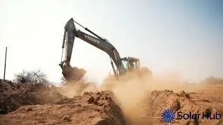 Ep 02: 417kWp PV Foundations! Solar Ground Mount Installation & Dealing with Rocky Terrain
