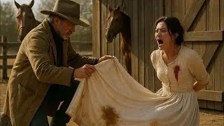 „Bitte… heb meinen Rock nicht hoch“, flehte sie – doch der Cowboy tat es und erstarrte beim Anblick