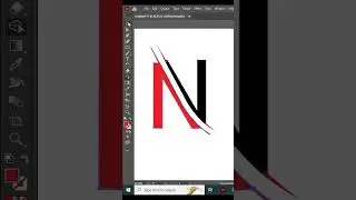 N LOGO DESIGN ADOBE ILLUSTRATOR #aishorts #shortsvideo #adobeillustrator #textlogo#illustratorshorts