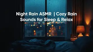 🔴 LIVE Night Rain ASMR 🌧️ | Cozy Rain Sounds for Sleep & Relax