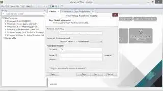 Creating a Virtual Server 2012 R2 Instance using VMWare Workstation