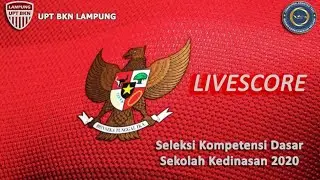 LIVESCORE SKD IPDN MINGGU 16/08/2020 SESI 3