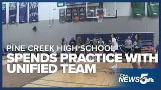 Pine Creek High School basketball program invites the unified team for a joint practice