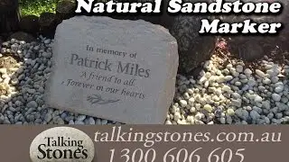 Memorial Plaque  - Natural Sandstone Marker By Talkingstones