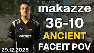makazze (36-10,  3.6 K/D) Ancient | FACEIT POV DEMO CS2 | Dec 29, 2025 23:16 UTC