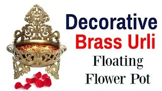 Order Online Decorative Brass Urli - Floating Flower Pot For Decoration (AA2722)