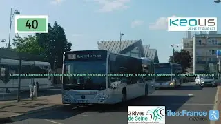 [Ligne 40 KEOLIS SOE] Citaro C2 n°211259 - Gare de Conflans Fin d'Oise à Gare Nord de Poissy