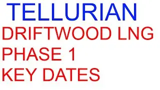 Tellurian Driftwood LNG Phase 1 Key Dates ($TELL stock)