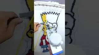 Tufting Bart Simpson Rug  #customrugs #rugs #tuftedrugs