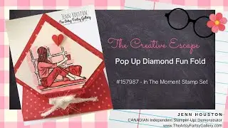 The Creative Escape - Diamond Pop Up Fun Fold Card