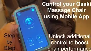 How to setup & use Mobile app for Osaki Massage Chair - Pro Maestro Demo on iPhone