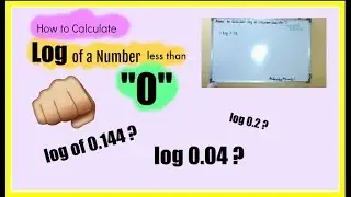 How to Calculate Log of Number Less than 0 or with a 0 | Smash Maths