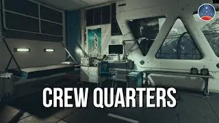 Starfield Ambience - Space Station - Crew Quarters (ship white noise, radio comms, ships, no music)