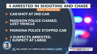Monona police use K9 unit to arrest suspects in shooting, chase that began in Madison