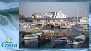 COSTA CONCORDIA before and after disaster January 2012