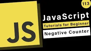 JavaScript Basics - How to create a negative counter for a loop