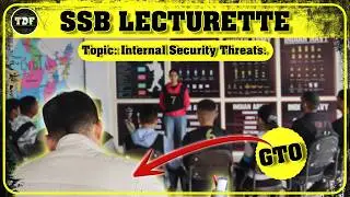 DAILY SSB LECTURETTE &ndash; INTERNAL SECURITY THREATS | SSB Interview 2026 | NDA CDS AFCAT #ssb