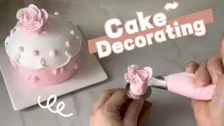 Elegant Vintage Rose Cake Decorating Tutorial | Beginner-Friendly DIY