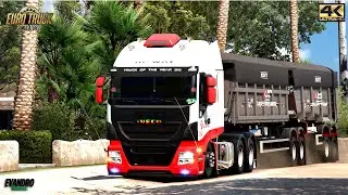 Diretão IVECO HI-WAY JSL Mapa Minas Gerais Caçamba Levtec Rossetti Sucata (26 t) Ets2 V1.55