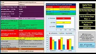 My Optimal Plate Demo &ndash; Automated Macro Meal Planner (BMR, Macros, Meal Split & Portions in Seconds)