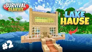 Aisa House Survival Me Pehli Baar Banaya 🤯 | Unique house !! 🌊 | Minecraft PE Survival #2