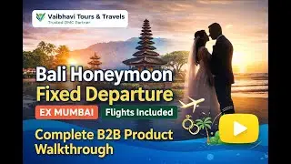 Bali Honeymoon Fixed Departure | Flights Included ex-Mumbai | B2B DMC Product Overview