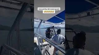 Being rescued by Trinidad and Tobago coast guard