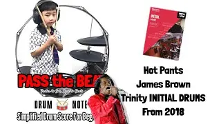 Hot Pants - James Brown | Trinity Initial Drums | Drum Note, Drumless for Beginners