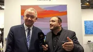 Lutz Marmor auf der Affordable Art Fair Hamburg 2023 (ehemalig NDR Intendant)