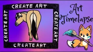 Horse Butt Wiggle | Digital Art Timelapse