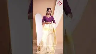 Onam saree drape