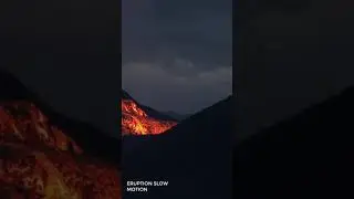 #VOLCANO #ICELAN #ERUPTION #SLOWMOTION #LAVA #GELDINGADALIR #REYKJANES #FAGRADALSFJALL PART 38