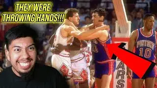 They Used To Squabble!!!  | Reacting To Old School NBA HEATED Moments You've Never Seen Before