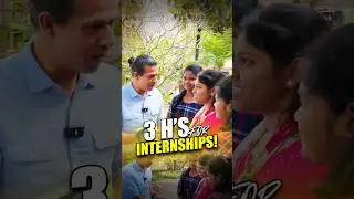 3 H&rsquo;s for Internships! 🎯 Your Key to Growth 🔑 |  Sidd Ahmed