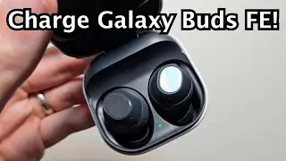 How to Charge Samsung Galaxy Buds FE & Check Battery %!