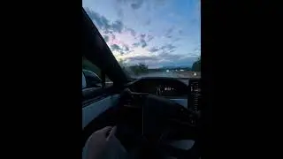Satisfying Sunset Viewing Tesla Model S Plaid | Luxury Car Interior POV #carlovers #luxurycar #tesla