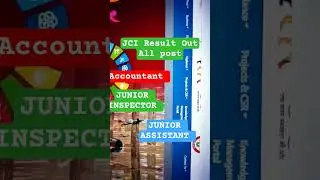 JCI RESULT OUT 2025 Junior Assistant Junior Inspector Accountant #jci #jciaccredited #jclp #jcp