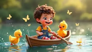 🎵 Row Row Boat | Fun Kids Song & 3D Animation for Toddlers