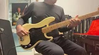 1975 Fender Precision Bass - Olympic White - Maple Board