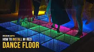 How to install Wired Dance Floor? 3D Infinity LED Disco Dance Floor Event