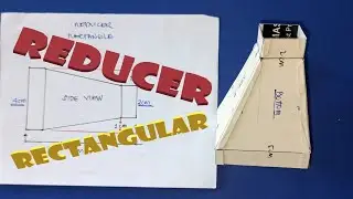 REDUCER Rectangular & Square. How to make/fabricate it? Sheet Metal Fabrication | ENGLISH Subtitle