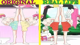 Chinese Military Dance x Abby and Romance 😳💞 | KPop Demon Hunters Funy | Original vs Plush Toys