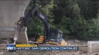 After lawsuit, demolition continues on Monterey Dam